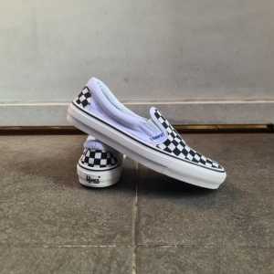 Obral Sepatu Slip on Hawn Jade Checkerboard Hitam Abu 36-43 sepatu cowok dewasa Selop Black White tanpa tali