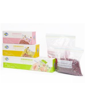 Double Zip Lock BAG Food Storage Peti Sejuk Freezer Refrigrator BEG PLASTIC SIMPANAN MAKANAN KERING BASAH REUSABLE RESEALABLE ZIPPER BAG