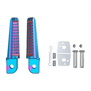 1 Pair Foot Rest Brackets Motorcycle Rear Footpeg Supports Aluminum Footpeg Support Motorbike Accessory Replacement