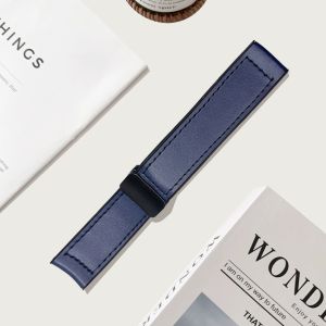 Genuine leather silicone watch strap compatible with Huawei GT5 Xiaomi S4 Bracelet 9pro Samsung watch6 Magnetic New Model