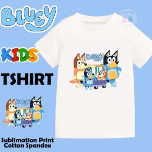 B L U E Y Kid Tshirt Shirt for Boys and Girls in Graphic Printed Design for Kids Size 0 to 12 years Old
