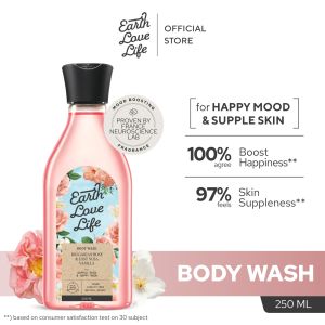 EARTH LOVE LIFE Bulgarian Rose & East Nusa Vanilla Body Wash 250ml SABUN WANGI | SABUN MANDI CAIR | LOTION WANGI | SABUN MELEMBABKAN | SABUN JERAWAT PUNGGUNG | KULIT SENSITIF | SABUN MENCERAHKAN | SPF | ALERGI | LOTION CERAH | SABUN MANDI PREMIUM