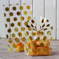 100 pcs Plastic Food Packaging Bag Christmas Gift Bag Transparent DIY Bread Packaging Bag for Cookie Candy Polvoron Wrapper Bread Pastry Biscuit Cellophane Bag Birthday Party Xmas loot bags. 