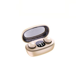 Painless Wearing LED Digital Display Sleep Smaller Headphone For Android IOS Invisible Earphones
