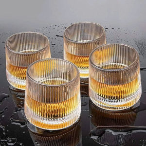 [Giá Hủy Diệt] Bộ Ly Uống Rượu Whisky DELI KB148 170ml – Thủy Tinh Cao Cấp Họa Tiết Bắc Âu Sang Trọng