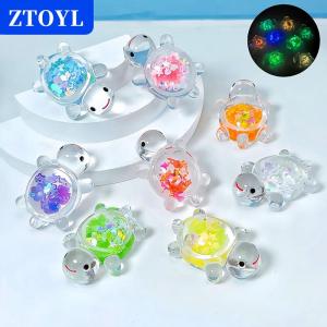 [COD]🔥🔥🔥ZTOYL 1PC Glowing Turtle Garden Fish Tank Miniatures Ornaments Mini Luminous Glitter Turtle Home Decoration Landscaping Crafts