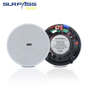 6.5 นิ้ว Coxial ลําโพงเพดานไฮไฟสเตอริโอ 30W ลําโพงที่มีประสิทธิภาพโฮมเธียเตอร์พื้นหลังเพลงฮอร์นชิ้นเดียวสําหรับร้านอาหารของโรงแรม