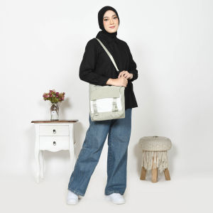 TOTEBAG WANITA RESLETING / TAS TOTE BAG BISA SLEMPANGTENTENG BISA CUSTOM SABLON UNTUK SEMINAR GIFT