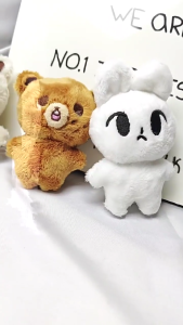 Plush Keychain Soft Stuffed Animals Keyring Charm Pendant Toy For Keys Bags Hanging Kids Women Collectible Gift