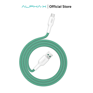 สายชาร์จเร็ว ALPHA-X ALUSB-CC2/CL2/2C/2L fast charge PD60W/27W type c /L-cable ยาว 1.2ม. ประกัน 16 เดือน