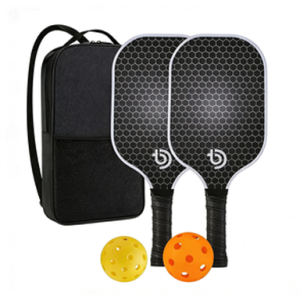 Fiberglass Surface Lightweight pickleball Racket Set Novice Suit Professional Fragrance Honeycomb Core Outdoor Sports Equipment Pickleball Paddle Set of 2 Rackets and Include 4 Balls & 1 Racket Bag Pickle-Ball Racquet with Balls Sports Accessory