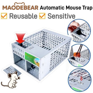 MAODEBEAR Double Door Mouse Trap Continuous Automatic Mouse Trap Cage Large Size Perangkap Tikus 捕鼠笼