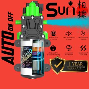 Pompa Air DC 12V Original 400Psi High Pressure Sprayer Pertanian Misting Steam Alat Cuci Motor