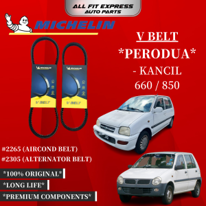 PERODUA KANCIL 660 / 850 MICHELIN BELT 2305 (ALTERNATOR BELT)  2265 (AIRCOND BELT) 100% ORIGINAL PRODUCT