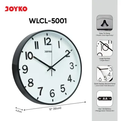 PROMO TERBATAS JOYKO WALL CLOCK JAM DINDING WLCL-5000~5002 | COD
