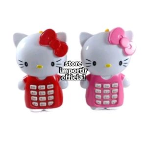 mainan edukasi anak Hello kitty 3687 | mainan anak telfon mainan lampu | Mainan Anak Telephone Ada Suara Dan Lampu Menggunakan Baterai