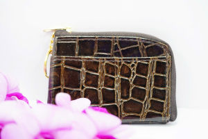 [ Woosilver ] Ví Da Si Nhật - Mini Khóa Kéo - VDCS-012