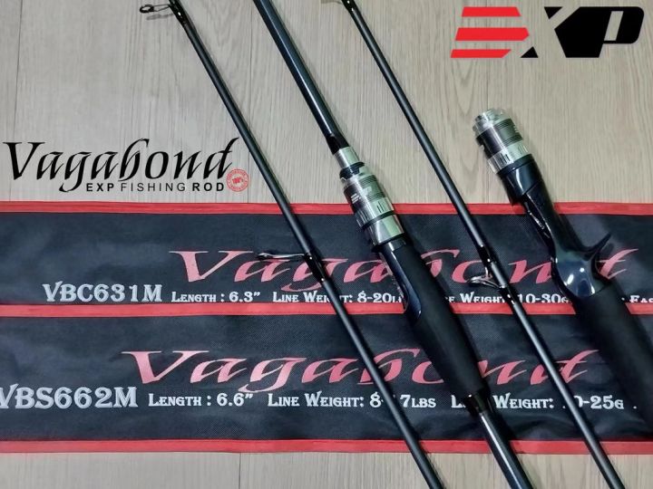 EXP VAGABOND SPINNING / BAITCASTING ROD 1.8M/1.98M Fishing Rod