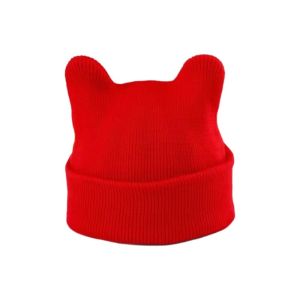 SIXIS Giữ ấm Mũ len trẻ em có tai mèo Punk Gothic Dễ thương Mũ len mùa đông Thời trang Y2K Harajuku Mũ em bé Dành cho trẻ sơ sinh