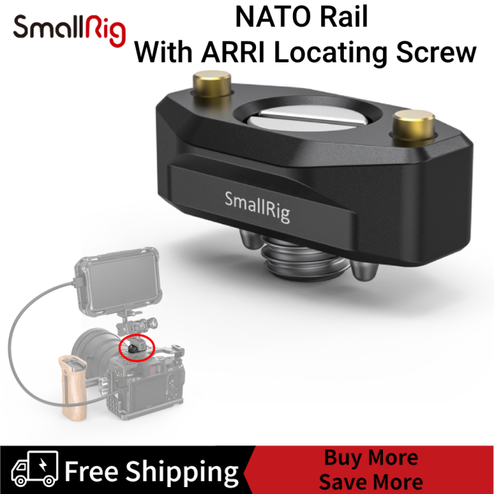 Serrated Locating Rails SmallRig NATO Rail with ARRI Locating Screw 35mm BUN2501B | Lazada PH