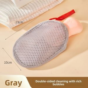 Soap Net Pouch Fast Foaming Soap Saver Bag Double-Sided Soap Foaming Net Bag