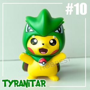 Action Figure POKEMON PIKACHU COSPLAY - Miniatur Topper Kue Pajangan Mainan Pikacu Poncho Black Clover Nanatsu no Taizai
