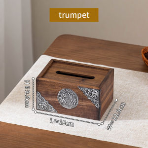 กล่องทิชชู่ กล่องทิชชู่ไม้สักแกะสลัก ไม้ลายฉลุ ใส่กระดาษทิชชู่ มีช่องจัดเก็บ