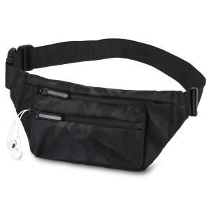 HK Waterproof Mens Waist Bag Casual Chest Pack Fashion Crossbody Bags For Men Multifunctional Shoulder Bag Man Belt Pouch