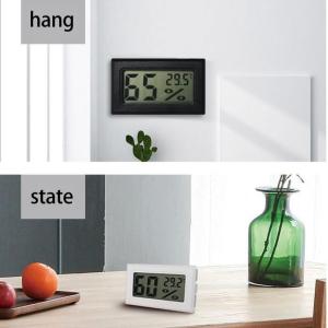 6pcs Mini Indoor Temperature Hygrometer Monitor Suitable for Humidors and Reptile Thermometers with High Precise Sensors