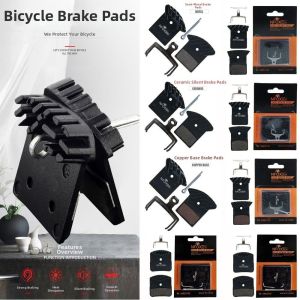 CANICECA 1set Black Four Piston Metal 10 Styles Resin Semi Ceramic Copper Base High Quality Hydraulic Brake Disc Brake Radiator for Scooter Electric Vehicle