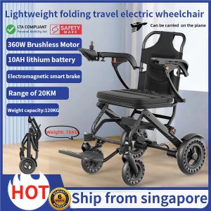 (SG Local inventory) Folding intelligent electric wheelchair with strong power and long endurance