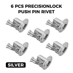 6PCS PrecisionLock Push Pin Rivet CNC Aluminum For Motorcycle Universal M5x15