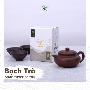 Bạch Trà Shan Tuyết Cổ Thụ Thiện Tài Búp Trà Cổ Thụ Hà Giang Vụ Xuân Hộp Biếu Tặng Hảo Hạng