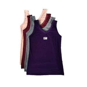 Grosir 6 Pcs Tanktop Atasan Wanita Dewasa Lutty Tali Besar Renda Bahan Katun Premium Adem Nyaman