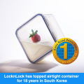 LocknLock Eco-Friendly Classic Airtight Rectangular Food Container with Divider 550ml HPL815C | Lunch Box, Bento Box. 