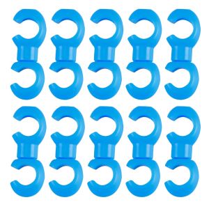 LITTLEX 10pcs/Set Multi-Color Bike Cable Clips Rotatable Plastic Bike Cable Buckles Portable S-Type Cable Clamps MTB Road Bike