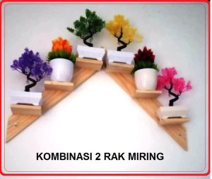 RAK KAYU MIRING 3 SUSUN SERBAGUNA