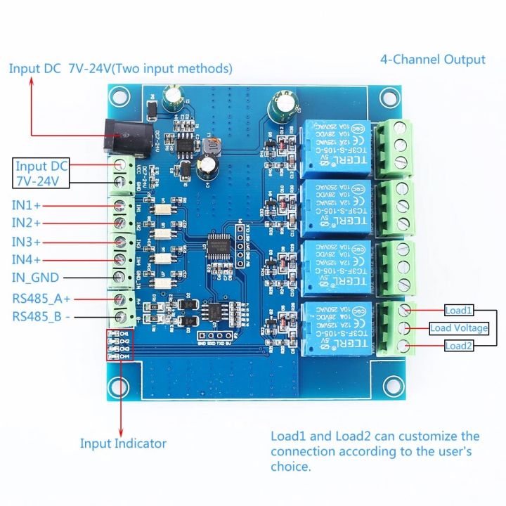 Deal 4ch Modbus Relay Module 4bit Modbus Rtu Switch Input Output Rs485 Ttl Controller 8bit Mcu Deal 4ch Modbus Relay Module 4bit Modbus Rtu Switch Input Output Rs485 Ttl Controller 8bit Mcu