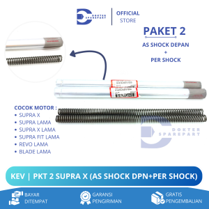 KEV (PROMO HEMAT) PAKET 2 AS SHOCK DEPAN + PER SHOCK SUPRA X / SUPRA LAMA / SOK / SKOK / SHOK