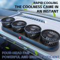 Mate 24v 12V Automotive fan Car Fan 360° Adjustable 3 Head Air Fan Auto Air Cooling triple Head Usb or Lighter Interface Fans Parking number Quiet 3 head fan Air Conditioning Double Booster Cooler 360° Desktop USB Mini Fan. 