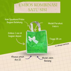 Tas Kain Embos Pita Satu Sisi - Tas Spunbond