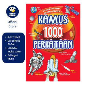Kamus Bergambar 1000 Perkataan Berilustrasi Dwibahasa Inggeris Bahasa Melayu Buku Rujukan Awal untuk Kanak Kanak Belajar