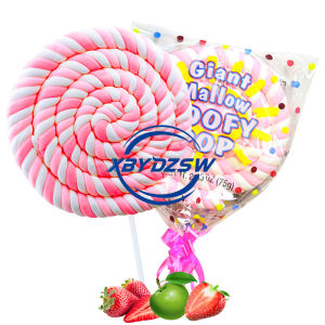 (Value 18 sticks) curly flower big marshmallow net red lollipop snack gift cute candy bulk wholesale