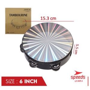 SPEEDS Alat Musik Tamborin Tambourine Hologram Plastik Kecrekan Tambourine Tamborine 049-4