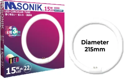 NASONIK LED Circular Tube Light 15W Cool Daylight 6500K