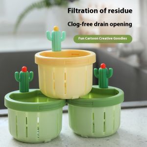 STAR FRUIT⭐ Cactus Design Kitchen Sink Filter Basket ABS Material Environmental Protection Leftovers Filter