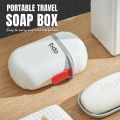 Tempat Sabun Batang Travel Portable Wadah Kotak Sabun Batang Traveling Soap Box Dengan Tutup. 