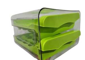 Tempat Telur 2 Tingkat Egg Storage Box Organizer / Rak Telur 2 Susun Kotak Telur / Box Penyimpanan Telor Rak Serbaguna / Wadah Penyimpanan Telur