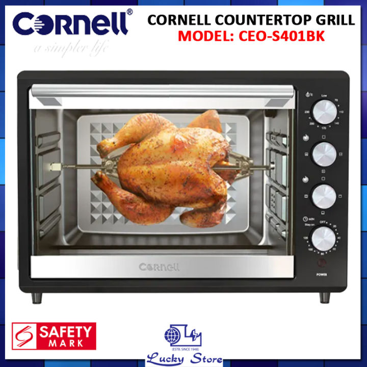 (BULKY) CORNELL CEOS401BK 40L COUNTERTOP ELECTRIC OVEN, ROTISSERIE AND