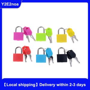 【Local shipping】 Hot sale Best Price New Small Mini Strong Steel Padlock Travel Tiny Suitcase Lock with 2 Keys